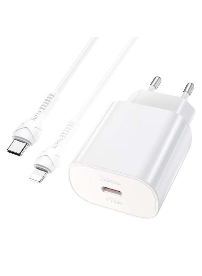 Hoco N22 PD25W charger set(Type-C to Type-C) - Image 1